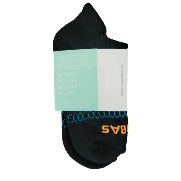 Bombas Kids Black Socks Size X-Small new - Picture 2 of 3